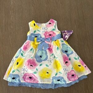 Blueberi boulevard floral dress 12 months
